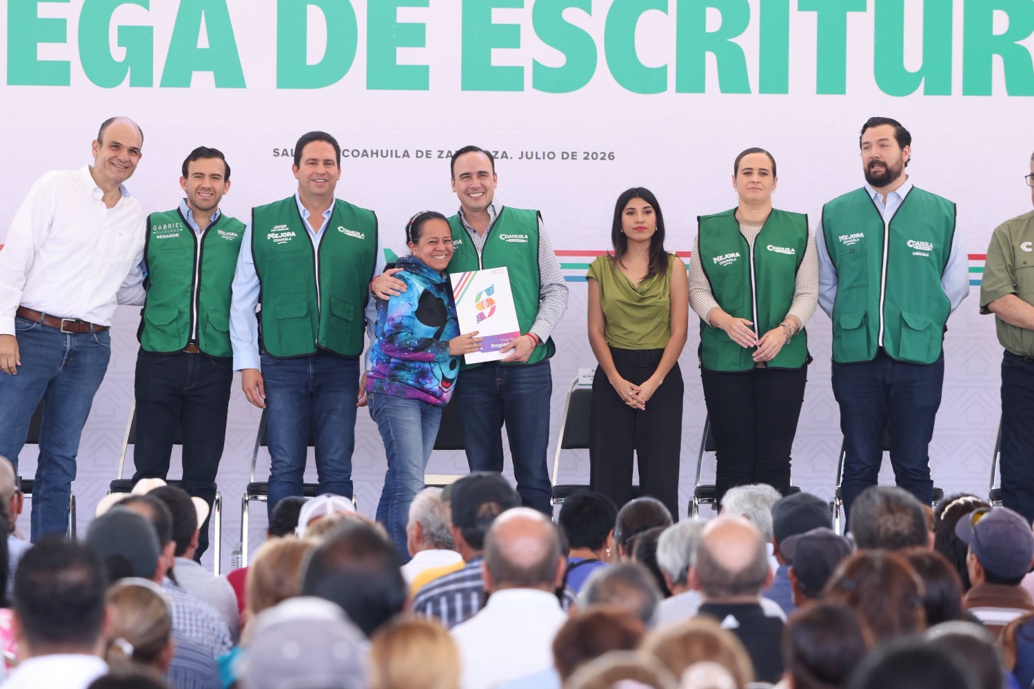 Arranca en Coahuila megaprograma de escrituración; Manolo Jiménez reactiva certeza patrimonial